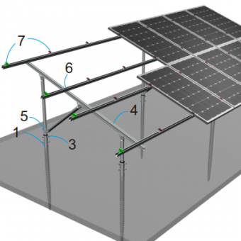 ارائه دهنده ساختار نصب خورشیدی فولادی نوع c