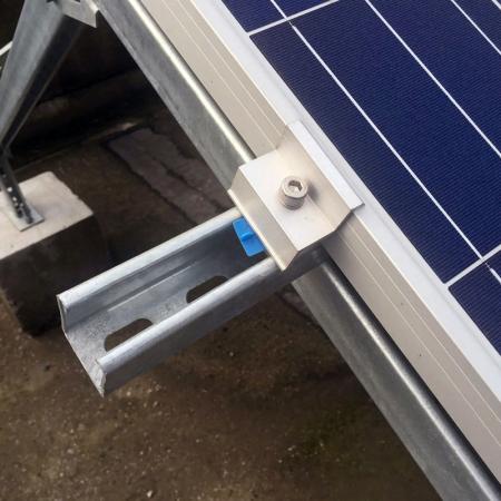 سیستم نصب خورشیدی زمینی فولادی گالوانیزه گرم
